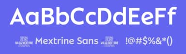 Mextrine Sans by Måns Grebäck — Sans Serif Font — thumbnail 3