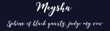 Meysha by Letternun — Script Handwritten Font — thumbnail 2