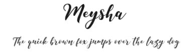 Meysha by Letternun — Script Handwritten Font — thumbnail 1