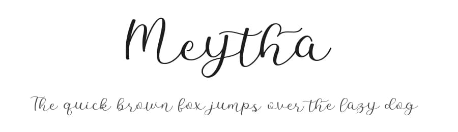 Meytha by HandletterYean — Script Handwritten Font