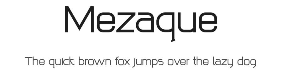 Mezaque by Miracledsign — Sans Serif Font — preview 1