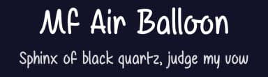 Mf Air Balloon by Misti's Fonts — Script Handwritten Font — thumbnail 2