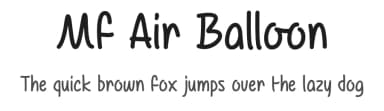 Mf Air Balloon by Misti's Fonts — Script Handwritten Font — thumbnail 1