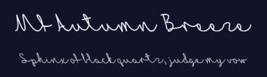 Mf Autumn Breeze by Misti's Fonts — Script Handwritten Font — thumbnail 2