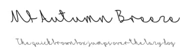 Mf Autumn Breeze by Misti's Fonts — Script Handwritten Font — thumbnail 1