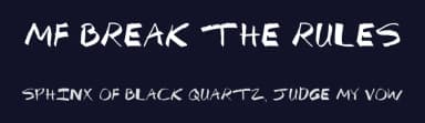 Mf Break The Rules by Misti's Fonts — Script Handwritten Font — thumbnail 2