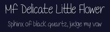 Mf Delicate Little Flower by Misti's Fonts — Script Handwritten Font — thumbnail 2