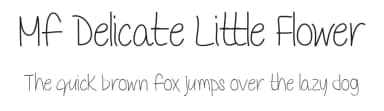 Mf Delicate Little Flower by Misti's Fonts — Script Handwritten Font — thumbnail 1