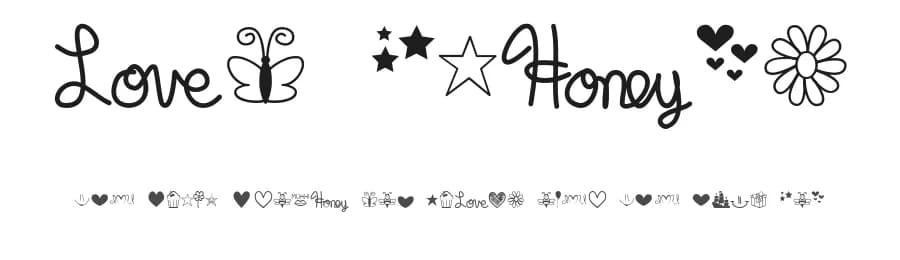 MF Dings by Misti's Fonts — Dingbats Font