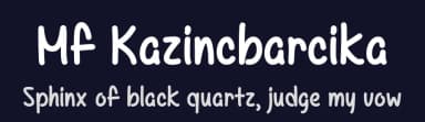 Mf Kazincbarcika by Misti's Fonts — Script Handwritten Font — thumbnail 2