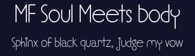 MF Soul Meets Body by Misti's Fonts — Sans Serif Font — thumbnail 2