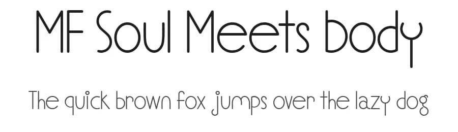 MF Soul Meets Body by Misti's Fonts — Sans Serif Font