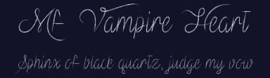 Mf Vampire Heart by Misti's Fonts — Script Handwritten Font — thumbnail 2
