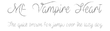 Mf Vampire Heart by Misti's Fonts — Script Handwritten Font — thumbnail 1