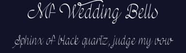 Mf Wedding Bells by Misti's Fonts — Script Handwritten Font — thumbnail 2