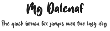 Mg Dalenaf by NJ Studio — Script Handwritten Font — thumbnail 1
