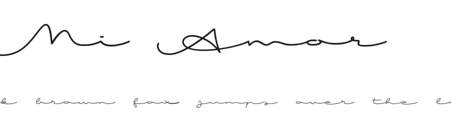 Mi Amor by Roland Huse Design — Script Handwritten Font