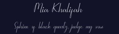 Mia Khalifah by Erik Studio — Script Handwritten Font — thumbnail 2