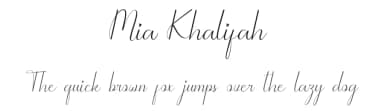Mia Khalifah by Erik Studio — Script Handwritten Font — thumbnail 1