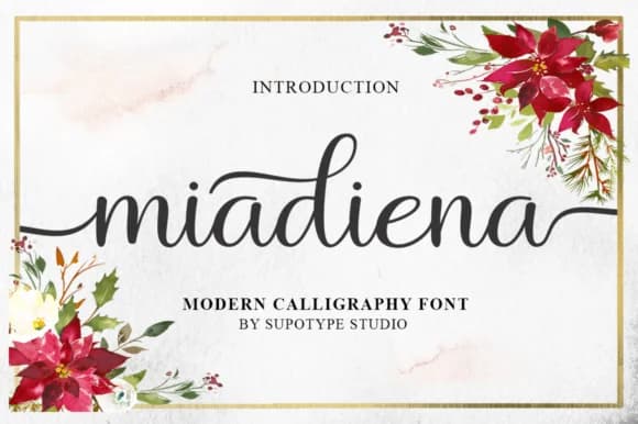 Miadiena Font by supotype — Script Handwritten Font