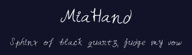 MiaHand by Draumstafur — Script Handwritten Font — thumbnail 2