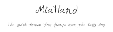 MiaHand by Draumstafur — Script Handwritten Font — thumbnail 1