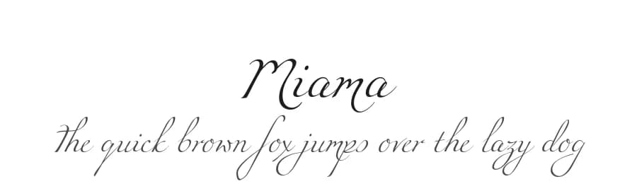 Miama by fuex — Script Handwritten Font