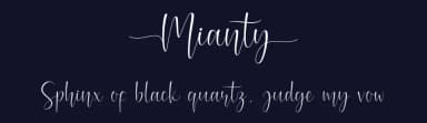 Mianty by AV Type — Script Handwritten Font — thumbnail 2