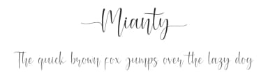 Mianty by AV Type — Script Handwritten Font — thumbnail 1