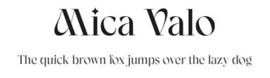 Mica Valo by Jolicia Type Foundry — Sans Serif Font — thumbnail 1