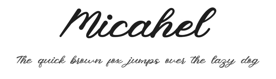 Micahel by JunCreative — Script Handwritten Font