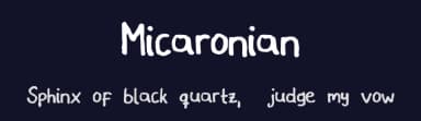 Micaronian by micarone — Script Handwritten Font — thumbnail 2