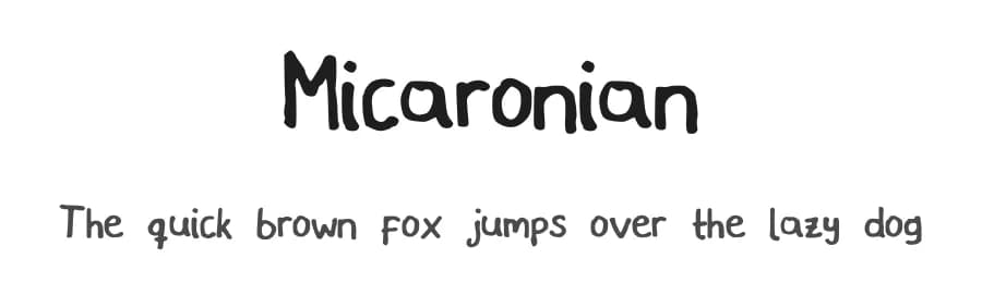 Micaronian by micarone — Script Handwritten Font
