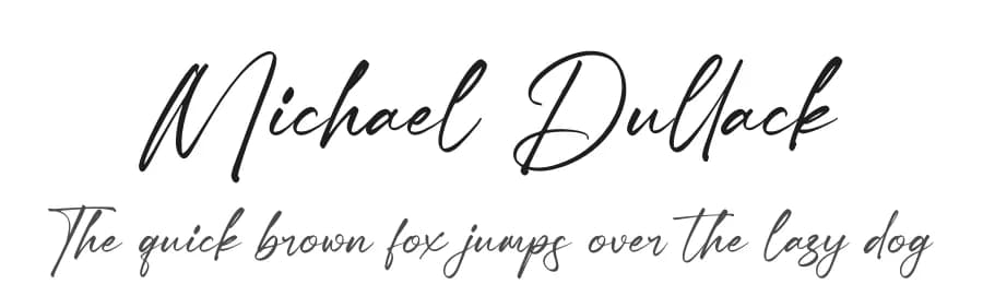 Michael Dullack by Letterena Studios — Script Handwritten Font