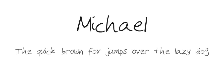 Michael by PlayTrumpet — Script Handwritten Font