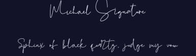 Michael Signature by Stefani Letter — Script Handwritten Font — thumbnail 2