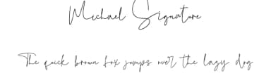 Michael Signature by Stefani Letter — Script Handwritten Font — thumbnail 1