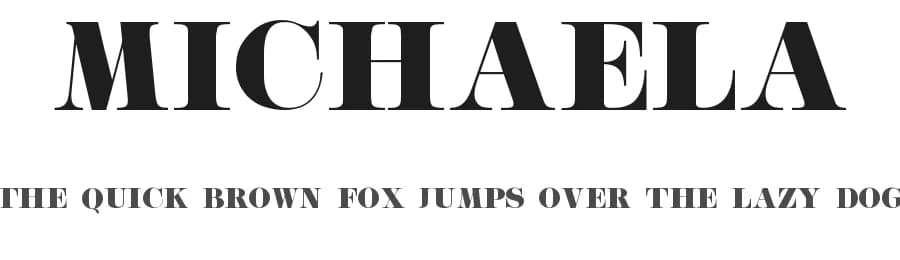 Michaela by Dxsign Type — Serif Font — preview 1