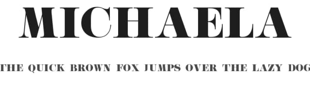 Michaela by Dxsign Type — Serif Font
