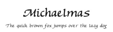 Michaelmas by Iconian Fonts — Script Handwritten Font — thumbnail 1