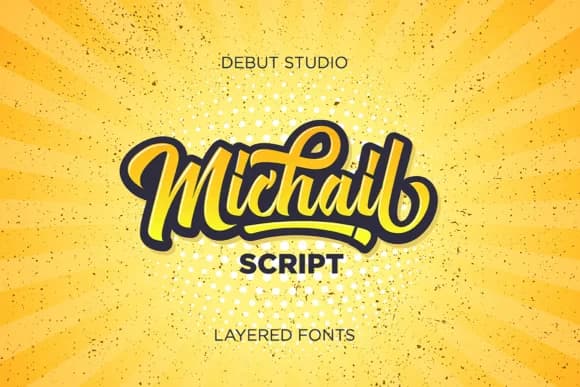 Michail Script Font by Debut Studio — Script Handwritten Font