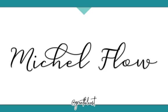 Michel Flow Font by Great's St — Script Handwritten Font — preview 1