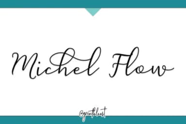 Michel Flow Font by Great's St — Script Handwritten Font — thumbnail 1