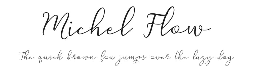 Michel Flow by Greatbleast . — Script Handwritten Font