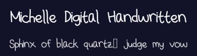 Michelle Digital Handwritten by Michelle Florencia — Script Handwritten Font — thumbnail 2