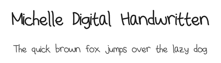 Michelle Digital Handwritten by Michelle Florencia — Script Handwritten Font