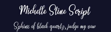 Michelle Stine Script by Aqeela Studio — Script Handwritten Font — thumbnail 2