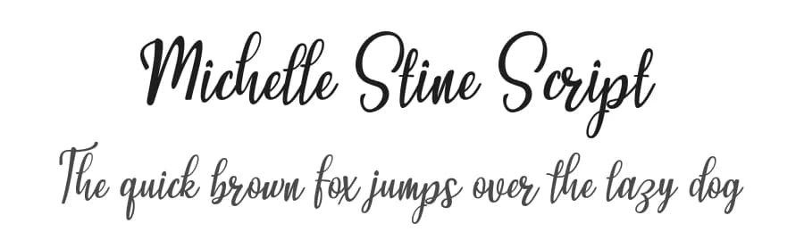 Michelle Stine Script by Aqeela Studio — Script Handwritten Font