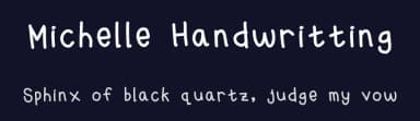 Michelle Handwritting by Michelle Florencia — Script Handwritten Font — thumbnail 2