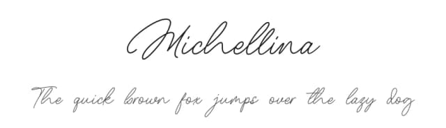 Michellina by Typeline Studio — Script Handwritten Font